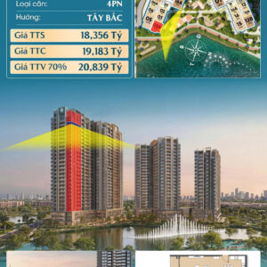 A-26-03A – CĂN HỘ 4PN MASTERI COSMO CENTRAL – THE GLOBAL CITY