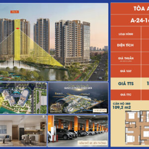 A-24-16A – CĂN HỘ 3PN MASTERI COSMO CENTRAL – THE GLOBAL CITY